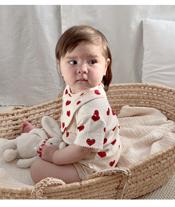 Ropa de Bebé de Algodón Puro Clase A para Verano 2026, Mameluco con Abertura Lateral y Protección para el Vientre, para Niños y Niñas - Product Image 2