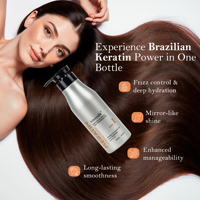 Traitement brésilien de luxe à la kératine sans formaldéhyde 3X renforcement des cheveux Botox kératine brillance de qualité salon pour cheveux bouclés épais