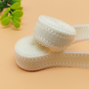 Banda Elástica de Costura de Nailon y Poliéster de Alta Elasticidad, 19 mm de Ancho, Color Blanco y Negro, de Alta Calidad, para Ropa Interior - Product Image 5