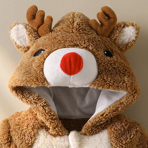 Combinaison pour bébé en forme <span class=keywords><strong>de</strong></span> <span class=keywords><strong>renne</strong></span> <span class=keywords><strong>de</strong></span> Noël TONWHAR pour l'automne et l'hiver, combinaison en tricot pour tout-petits - Product Image 3