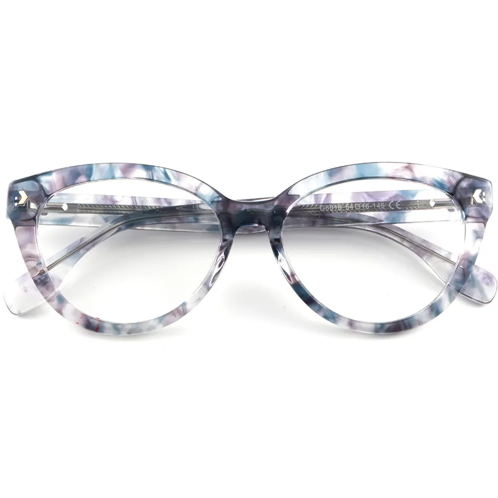 G6016 Wholesale 2023 New Design Eyeglasses Frames Men Women Retro Thicken Handmade Acetate Optical Eyewear Frames