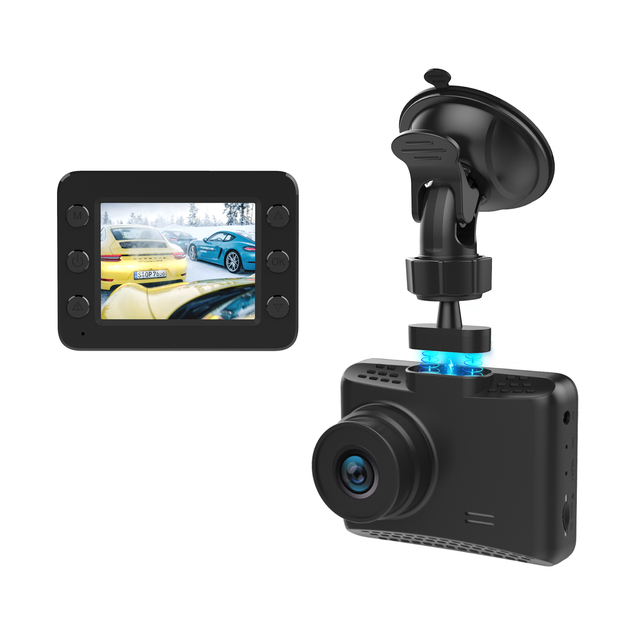 DASH CAM 3M magnetic 2.5-inch car DVR dual camera hidden rearview mirror dashboard camera compact driver monitoring system