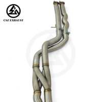 Échappement arrière Z Style à longueur égale pour BMW M3 F80 M4 F82 3.0T S55 avec tube intermédiaire et résonateur