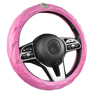 <span class=keywords><strong>Funda</strong></span> de cuero <span class=keywords><strong>para</strong></span> <span class=keywords><strong>volante</strong></span> de <span class=keywords><strong>mujer</strong></span>, cobertura <span class=keywords><strong>para</strong></span> <span class=keywords><strong>volante</strong></span> de tamaño medio, color brillante - Product Image 4
