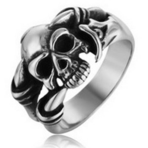 <b>Skull</b> <b>Ring</b> Stainless Steel Men's Punk Style Jewelry Gift Fashion <b>Rings</b> 213020 - Product Image 5