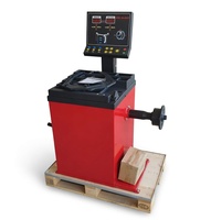 Machine d'équilibrage de roues de camion semi-automatique robuste pour ateliers de garage et magasins de pneus