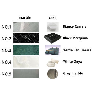 โลโก้ที่กำหนดเองสีดำหินอ่อนหินธรรมชาติซิการ์ที่เขี่ยบุหรี่ - Product Image 4