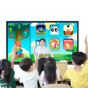 Colorsong painel plano interativo barato 75 polegadas, tela de toque multiuso, placa inteligente eletrônica para escola ou empresa