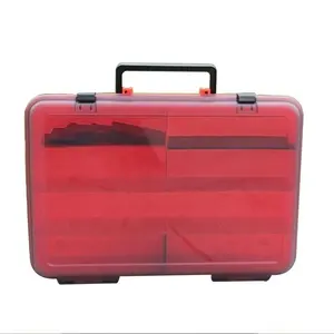 Double Layer Fishing Tool Storage Box with Handle Fishing Tackle