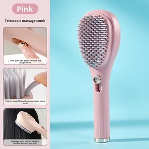 Retractable Telescopic Air Cushion Comb Women's Fluffy Portable Massage Automatic <strong>Self</strong> <strong>Cleaning</strong> <strong>Hair</strong> <strong>Brush</strong> - Product Image 5