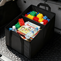 Poubelle de voiture imperméable et étanche avec poches de rangement, organisateur multifonction portable, bac de rangement secret caché dans la voiture