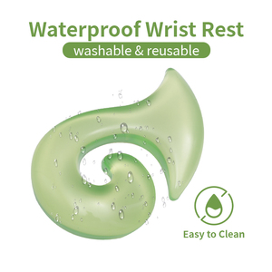 لوحة ماوس سكين طائرة صغيرة من السيليكون الشفاف ثلاثي الأبعاد مع مسند للمعصم لوحة ماوس للطباعة الحرارية للمكتب - Product Image 3