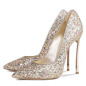 Chaussures à talons aiguilles brillantes pour femmes, escarpins à talons hauts, en promotion - Product Image 5