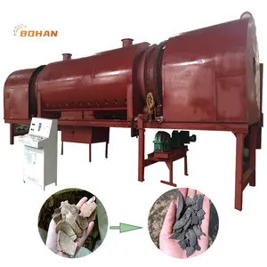 Producción profesional de horno de carbonización rotativo continuo Precio del horno de carbonización de serrín