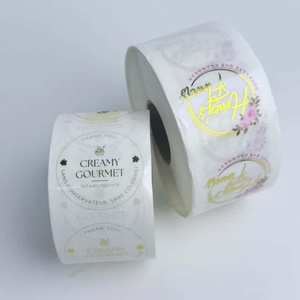 Rollo de etiquetas adhesivas con logotipo <span class=keywords><strong>transparente</strong></span> de vinilo adhesivo personalizado, etiquetas adhesivas transparentes impresas para botellas de <span class=keywords><strong>vidrio</strong></span> de plástico - Product Image 4