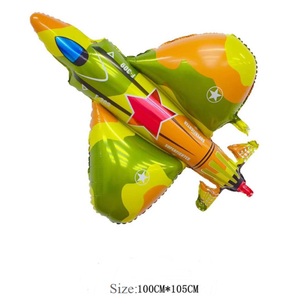 Ballons et guirlande de bannière sur le thème des forces spéciales militaires de camouflage, avion, char, décoration de fête de gâteau pour le 1er anniversaire d'un <span class=keywords><strong>bébé</strong></span> garçon - Product Image 5