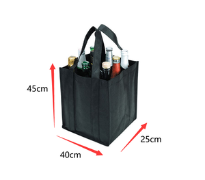 Bolsa Porta Botellas de Vino de Tela No Tejida con Logotipo Personalizado al por Mayor, Ecológica - Product Image 4