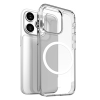 Coques de téléphone magnétiques transparentes pour 17 Pro, avec dos détachable et remplaçable, cadre en TPU antichoc intégral