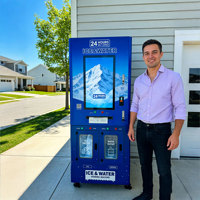 Naixer <strong>Best</strong> <strong>Selling</strong> Mobile Coin Operated Self Service <strong>Purified</strong> <strong>Water</strong> and Ice Maker Vending <strong>Machine</strong> for Public