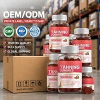 Complément Alimentaire Gommes Bronzantes Vitamines Marque Blanche OEM pour Adultes, Femmes, Hommes et Adolescents – Santé de la Peau et Pigmentation