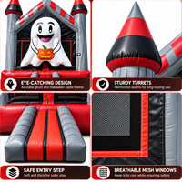 Château gonflable commercial Ceyu Halloween avec design citrouille pour fêtes d'enfants, événements de carnaval, location pour fournisseurs