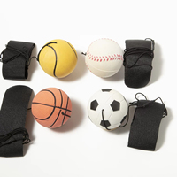 Ballon de retour de poignet de bonne qualité pour l'exercice de la main, le renforcement sportif, le ballon de rebond en caoutchouc avec corde