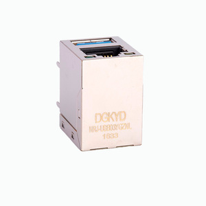 <span class=keywords><strong>USB</strong></span> <span class=keywords><strong>3.0</strong></span> RJ45 nữ jack combo che chắn kép boong 2x1 Ethernet kết nối bảng mạch in - Product Image 6
