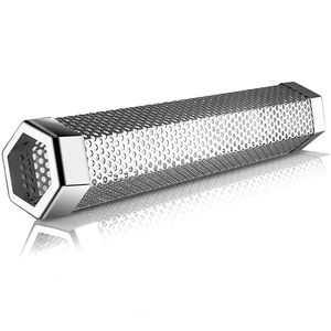 Tube fumoir à pellets portable perforé, générateur <span class=keywords><strong>de</strong></span> fumée chaude et froide, résistant à la <span class=keywords><strong>chaleur</strong></span>, en acier inoxydable 304 pour barbecue au charbon <span class=keywords><strong>de</strong></span> bois - Product Image 1