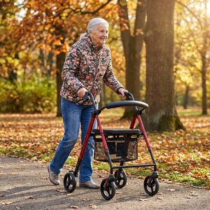 XY <b>Elderly</b> <b>Walker</b> Rollator With Seat And Shopping Basket XY9511 - Product Image 2