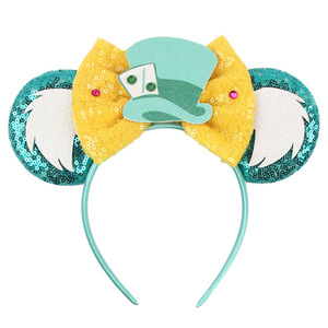 Diadema de Orejas de Ratón con Lentejuelas de Diseño Personalizado para Fiestas, con Lazo y Gorro de Chef, Estilo Dulce para Mujer, Ajustable - Product Image 6