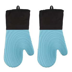 Juego de Guantes de Silicona para Horno, Diseño Innovador, Forro de Algodón, Resistentes al Calor, Antideslizantes, Mini Guantes Suaves para Hornear y Cocinar - Product Image 1