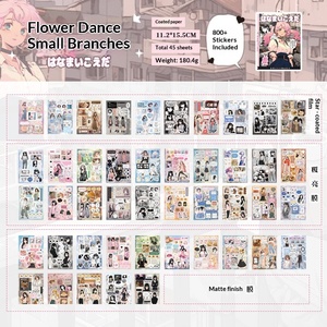 สมุดสติกเกอร์ความทรงจำโรแมนติก สมุดสติกเกอร์ยามเช้าโบราณโชวะและสมุดสติกเกอร์แมงก้าสไตล์ญี่ปุ่นย้อนยุค - Product Image 6