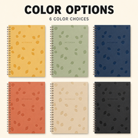 Carnet à spirales personnalisé avec motif citron, couverture rigide, format A5, journal personnalisé gaufré, agenda pour le bureau, la papeterie scolaire