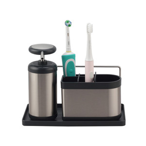 Distributeur de savon antidérapant Caddy avec porte-brosse - Product Image 6