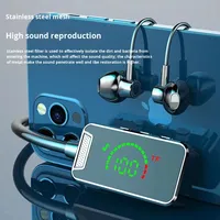 Auriculares Bluetooth S8 con Banda para el Cuello, Pantalla LED Digital, Control Táctil, LHDC, Batería de Larga Duración, IPX5 Impermeables, Chipset JL, BT 5.3 para Deportes