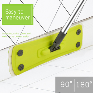 Mopa Plana OKKiHOME para Limpieza de Pisos con Mango Largo, Mopa Húmeda y Seca, Herramienta de Limpieza para Pisos de Madera, Azulejos, Laminado y Mármol - Product Image 2