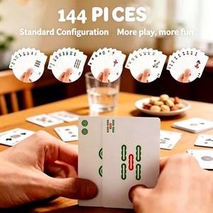 Cartes de poker imprimées Mahjong - Cartes de divertissement familial écologiques, durables et multifonctionnelles pour les soirées à la maison et les jeux de société - Product Image 2