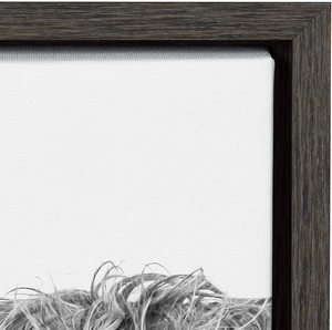 Highland Cow in <span class=keywords><strong>bianco</strong></span> <span class=keywords><strong>e</strong></span> <span class=keywords><strong>nero</strong></span> ritratto incorniciato tela di Amy Peterson <span class=keywords><strong>grigio</strong></span> adorabile decorazione da parete per soggiorno - Product Image 2