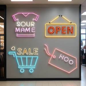 Insegna al Neon Personalizzata per l'Apertura del Negozio, Utilizza Luci al Neon per Decorare il Logo, Crea un'Atmosfera Accattivante - Product Image 5