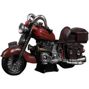 MakeWell Factory Custom European Antique Motorcycle Resin Handicraft Model Decorated Home Car Decoration