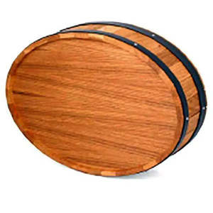Insegna ovale in legno da parete per vino - Product Image 1