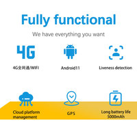 Dispositivo de Control de Asistencia con Reconocimiento Facial para Android, con WiFi 4G, Software de Control de Asistencia, Terminal Biométrico Portátil
