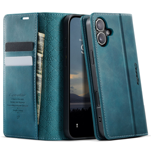 Funda de cuero genuino tipo cartera para iPhone 16 Plus, funda plegable de lujo para iPhone 17 Pro Max - Product Image 6