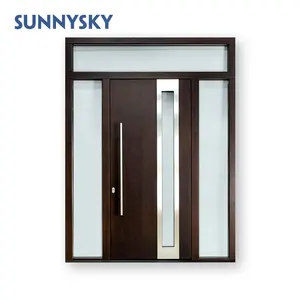 Sunnysky – portes en bois de cèdre avec placage mdf, vente en gros - Product Image 1