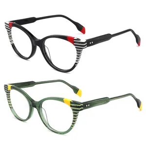 クールなアセテートメガネフレームメガネ光学眼鏡