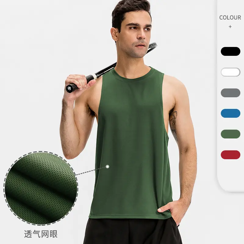 Großhandel Quick Dry Mesh Custom Sport Fitness Männer Laufen Plus Size Gym Sport bekleidung Sport Tank Top Herren Sportswear