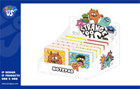 Carnet à spirale Strange Us Monster Square, 70x70mm, couverture en PP, 100 pages vierges |   Recruter des Agents Exclusifs Mondiaux