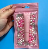 Baume à lèvres hydratant végétalien personnalisé avec logo, 15 ml, au peptide, tube souple rose, marque privée, huile hydratante pour les lèvres