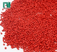 Neosen certifié ISO9001, granulés de masterbatch rouge PP/PE à haute résistance aux chocs, petits granulés, 25 kg/sac, pour moulage par injection plastique médical