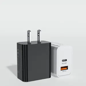 Orico — adaptateur USB de voyage rapide, 20W, QC3.0 et type c, adaptateur secteur mural pour téléphone